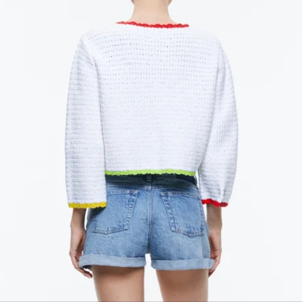 ALICE + OLIVIA Crochet Cardigan - Picture 7 of 8
